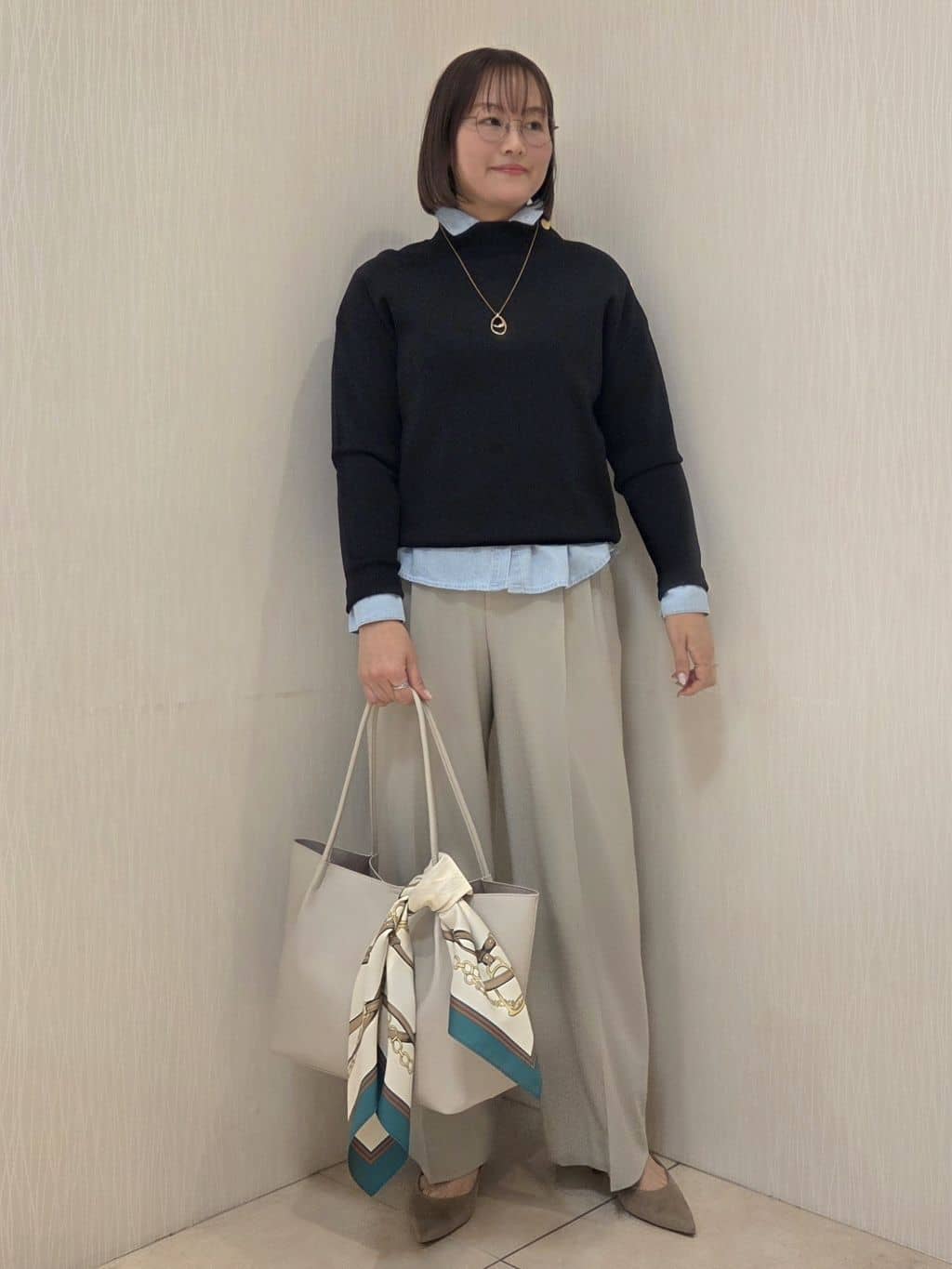 naokoさんの「UNTITLED｜【洗える】ミラノリブニット」を使ったコーディネート
