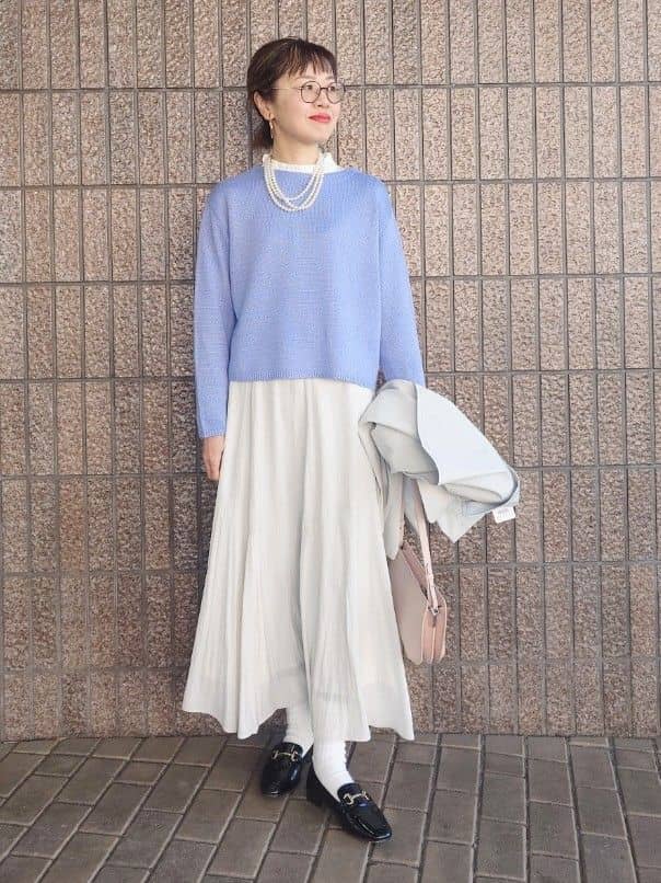 MUTSUKOさんの「UNTITLED｜【定番人気/はっ水/洗える】タスランショートトレンチコート」を使ったコーディネート
