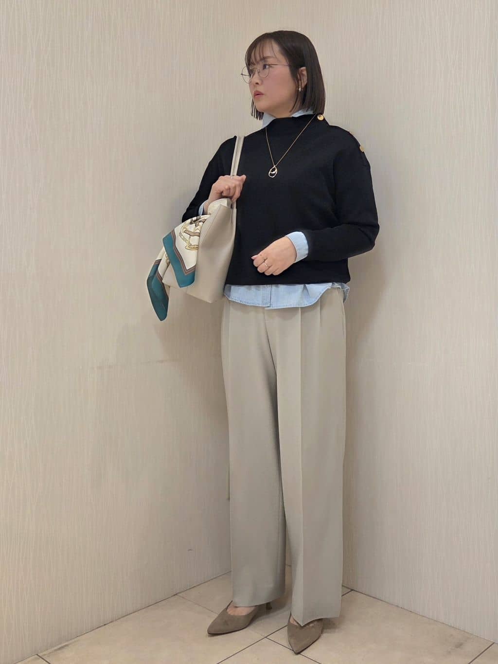 naokoさんの「UNTITLED｜【洗える】ミラノリブニット」を使ったコーディネート