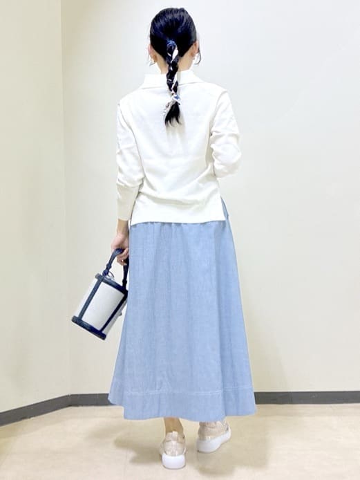  beni_gingerさんの「Reflect｜スキッパーネックニットプルオーバー」を使ったコーディネート