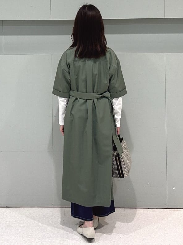 makiさんの「UNTITLED｜◆【洗える/前開きボタン】シャンブレーシャツワンピース」を使ったコーディネート