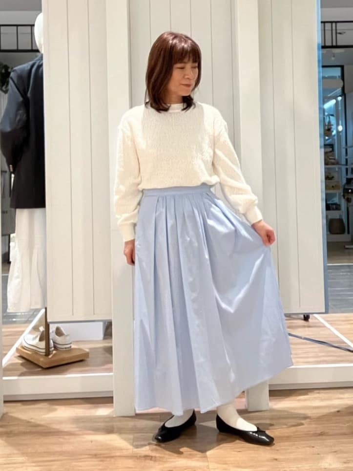 Fujitaさんの「Dessin｜【洗える】ローゲージコットンニット」を使ったコーディネート