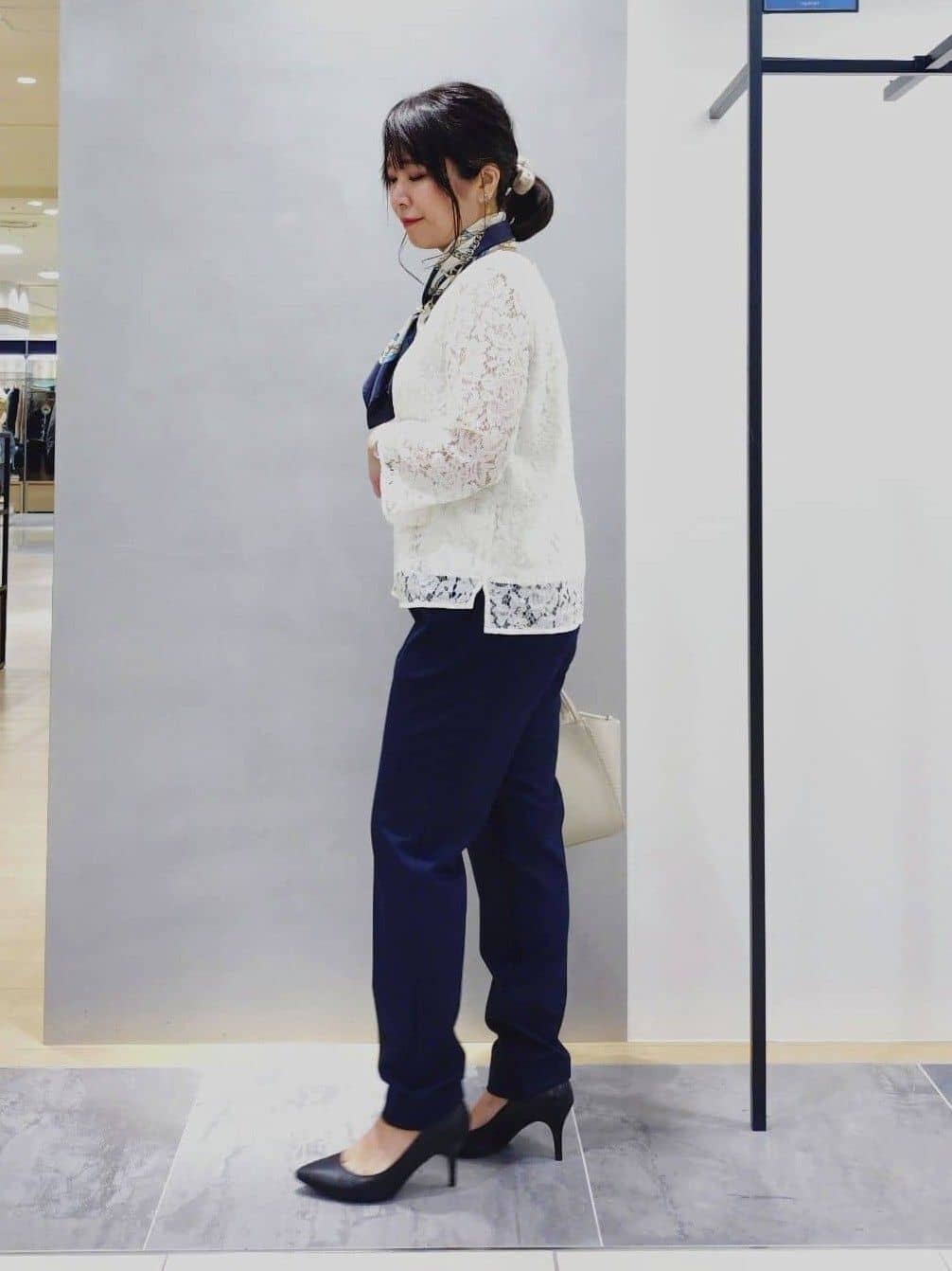 TOMOMIさんの「INDIVI｜【洗える／裏起毛】ストレッチウォームパンツ」を使ったコーディネート