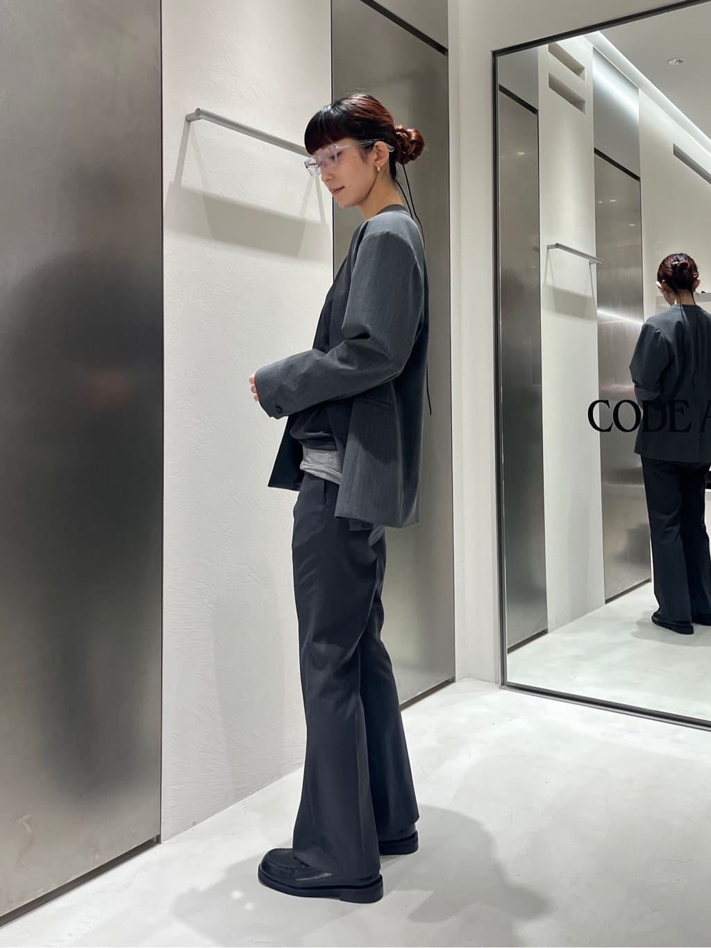 Rielさんの「CODE A｜sheer combi layer tops」を使ったコーディネート