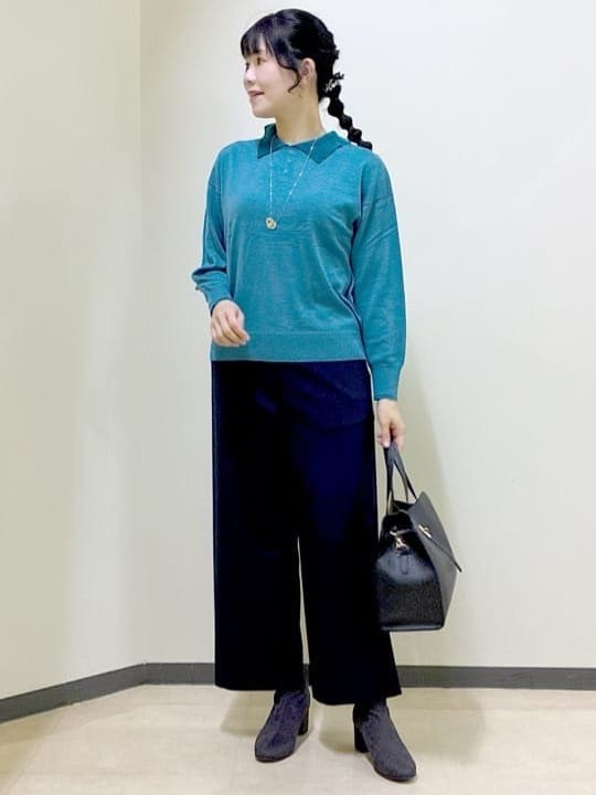  beni_gingerさんの「Reflect｜【SS-4Lサイズ／衿が顔に当たらない◎】スタンドネックミドルコート」を使ったコーディネート
