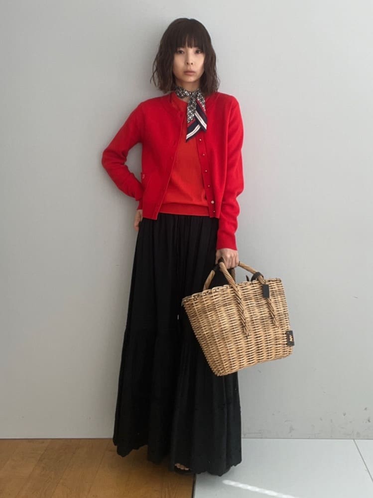misaさんの「DRESSTERIOR｜【ウォッシャブル】コットンシルクフレンチスリーブニット」を使ったコーディネート