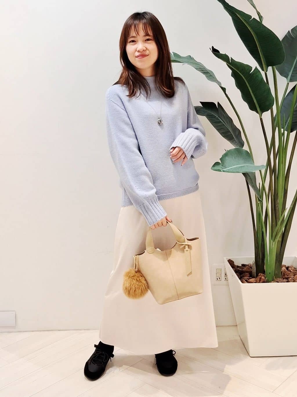 YuKaRiさんの「UNTITLED｜【洗える】スポンディッシュ ボトルネックニット」を使ったコーディネート