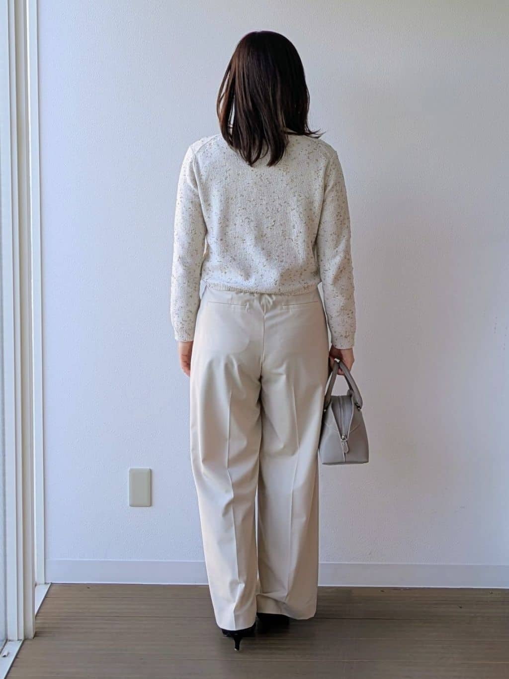 なみきさんの「UNTITLED｜◆【洗える/すっきり丈】ラメノット ニットカーディガン」を使ったコーディネート