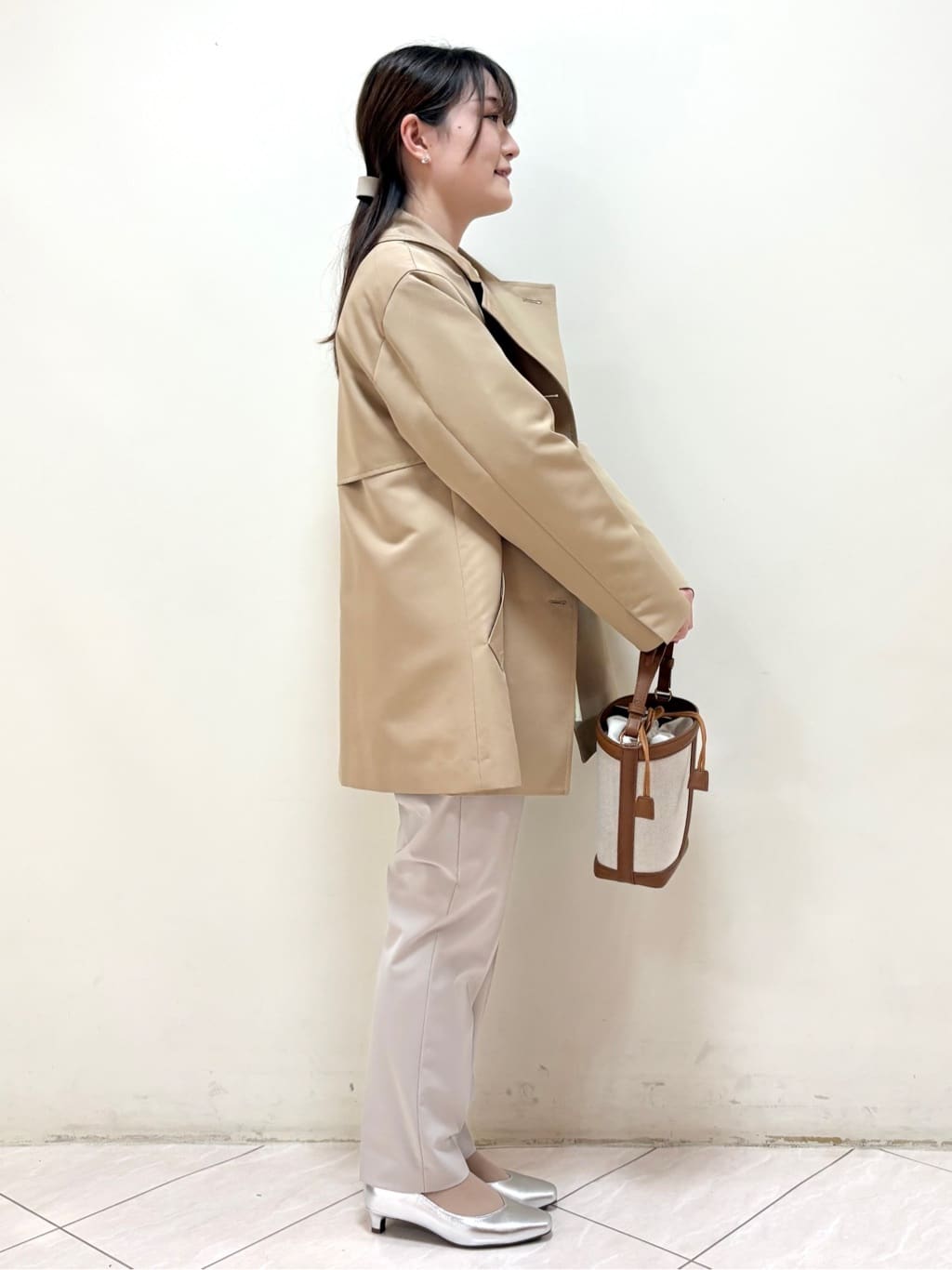 mikiさんの「Reflect｜【レイヤードにおすすめ◎】バンドカラーボリュームスリーブシャツ」を使ったコーディネート