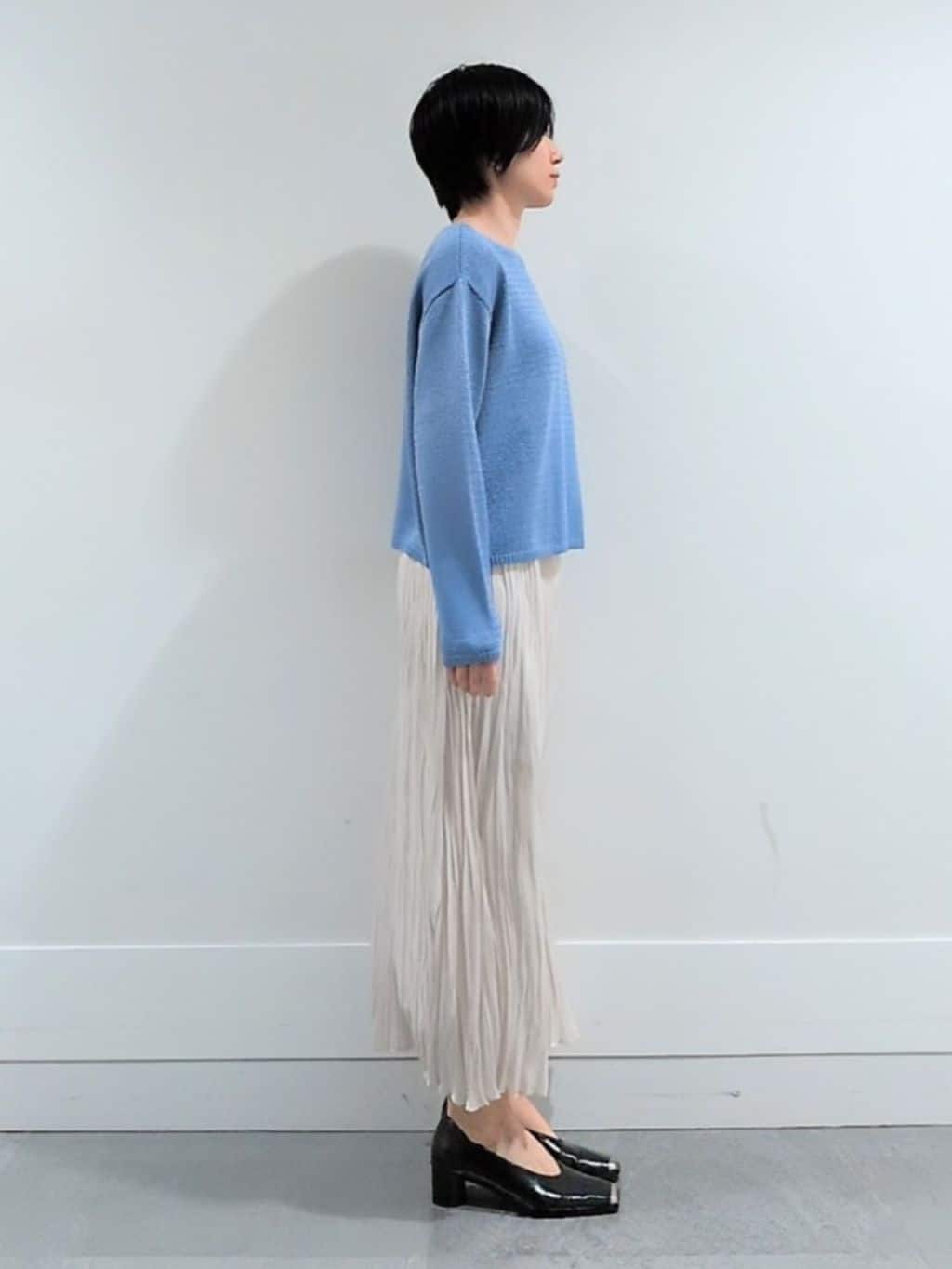 ミズタさんの「UNTITLED｜◆【洗える/光沢感】ファンシーヤーンニット」を使ったコーディネート
