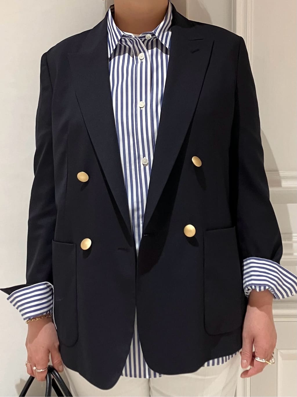 TAJIさんの「DRESSTERIOR｜コンフォート ダブルブレザー」を使ったコーディネート