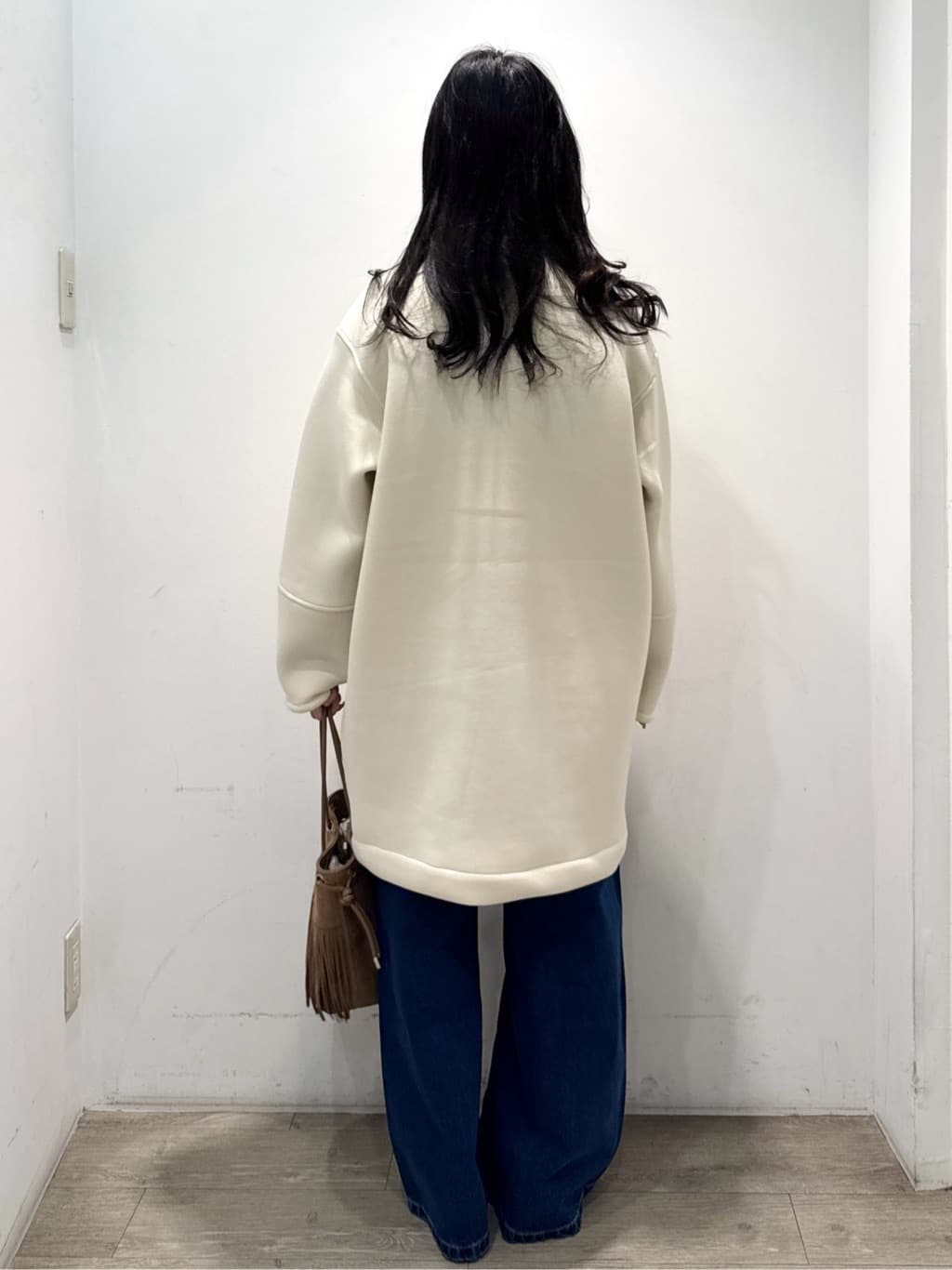 yuicciさんの「OPAQUE.CLIP｜リバーシブル配色ノーカラーコート【洗濯機OK】」を使ったコーディネート