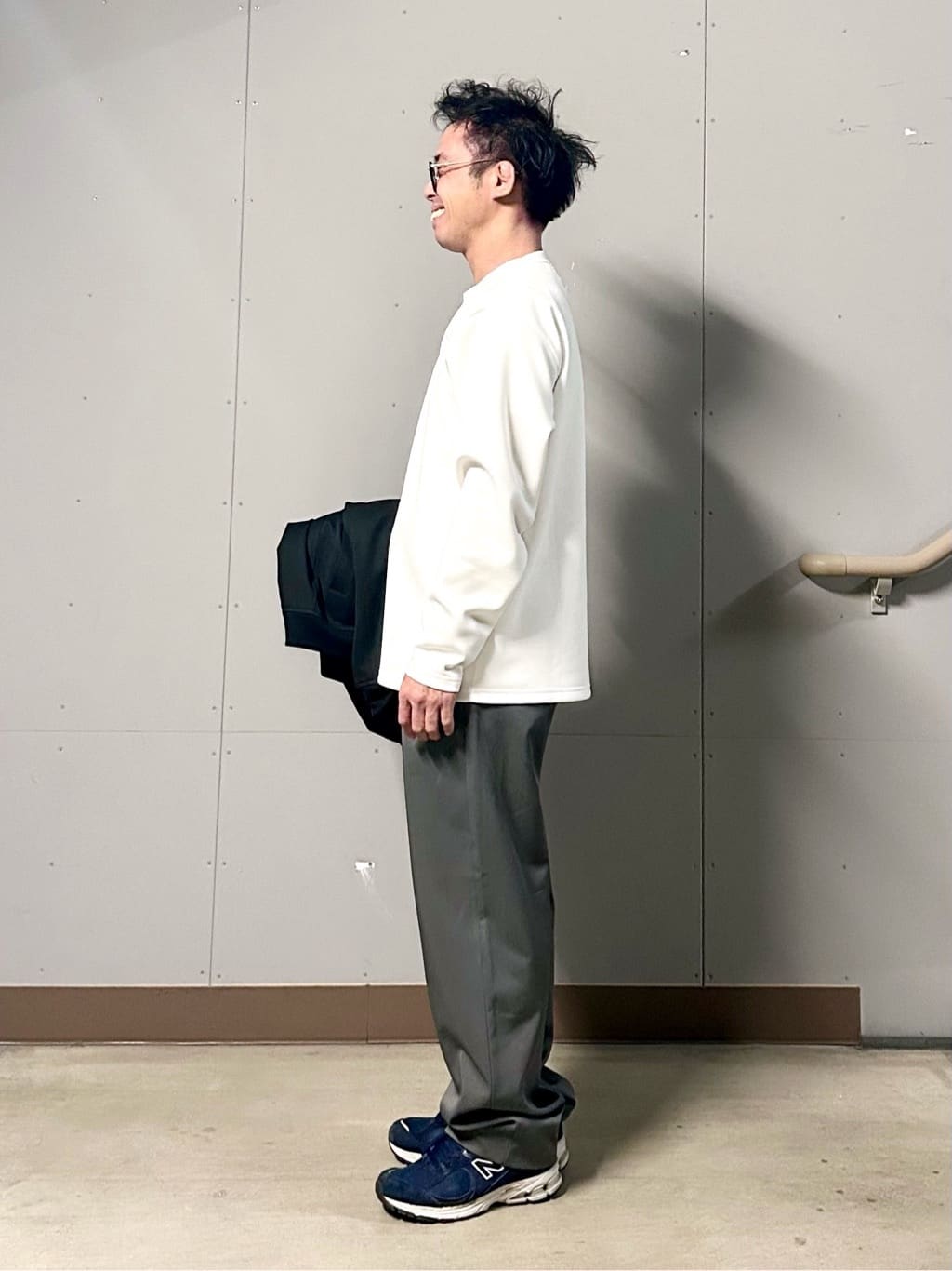 KENJI Iさんの「THE SHOP TK｜FLEX LINE ストレッチリブブルゾン　ストレッチ/防シワ/マシンウォッシャブル/セットアップ可」を使ったコーディネート