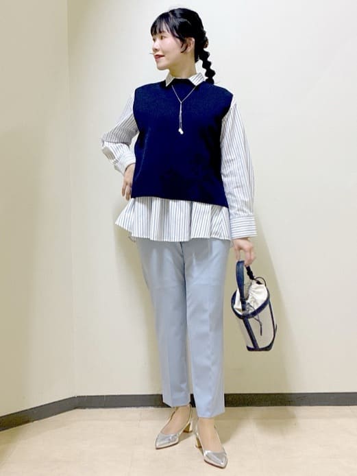  beni_gingerさんの「Reflect｜【セットアップ可】ダブルジャカードニットプルオーバー」を使ったコーディネート