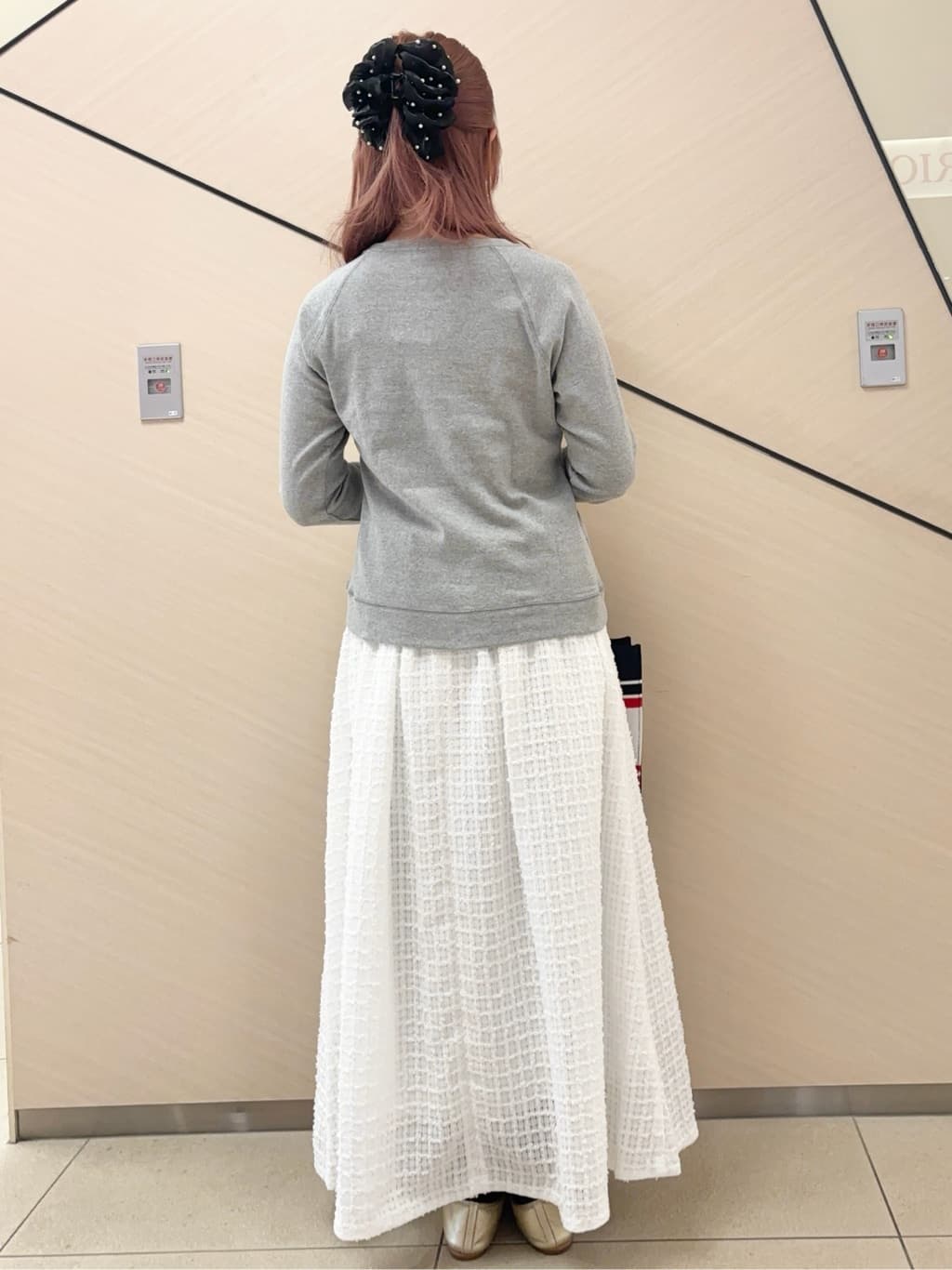 Rinaさんの「DRESSTERIOR｜【otonaMUSE5月号掲載】ボーダーニットラージトート」を使ったコーディネート
