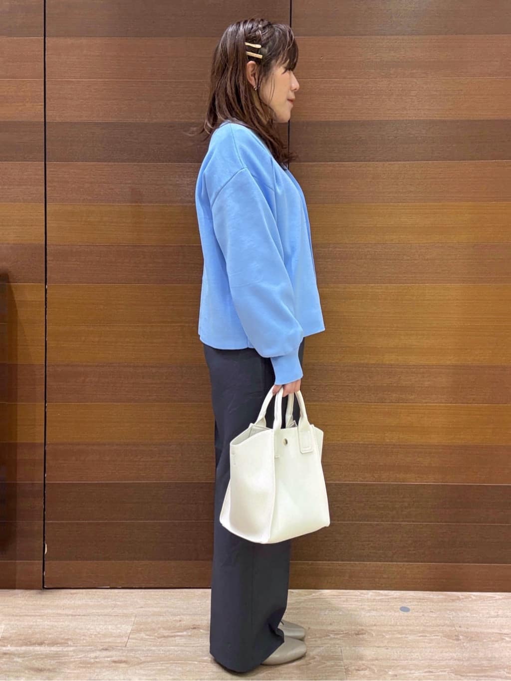 maichiさんの「OPAQUE.CLIP｜イージーワイドパンツ【洗濯機OK】」を使ったコーディネート