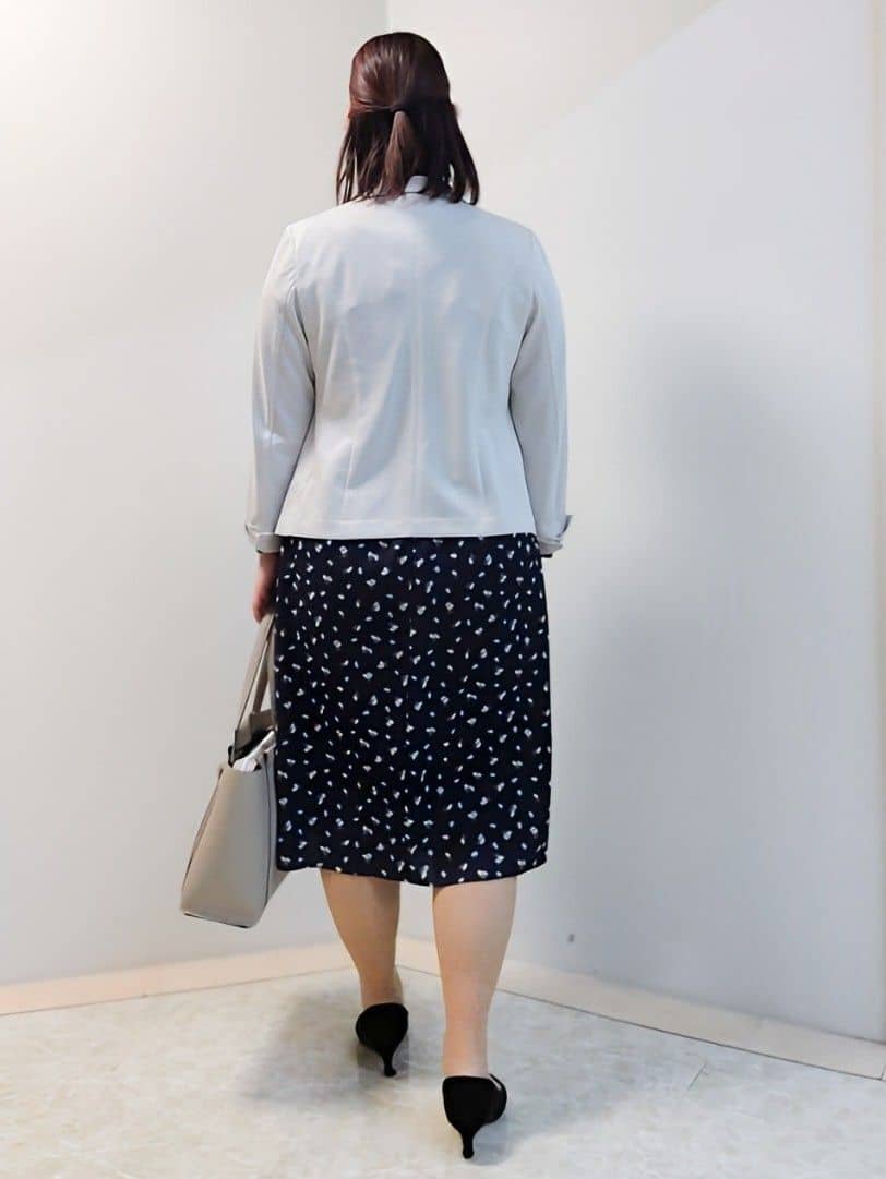 エリさんの「Reflect｜【SS-4Lサイズ／UVカット／接触冷感】匠ジャケット／ベーシックテーラード」を使ったコーディネート
