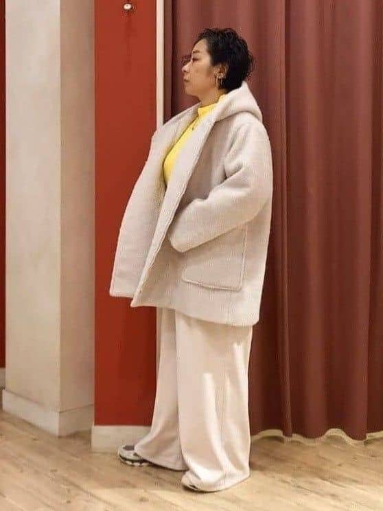 cameさんの「SHOO･LA･RUE｜【洗濯機可/S-LL】厚すぎない　ゆったりシンプルもちもちニット」を使ったコーディネート