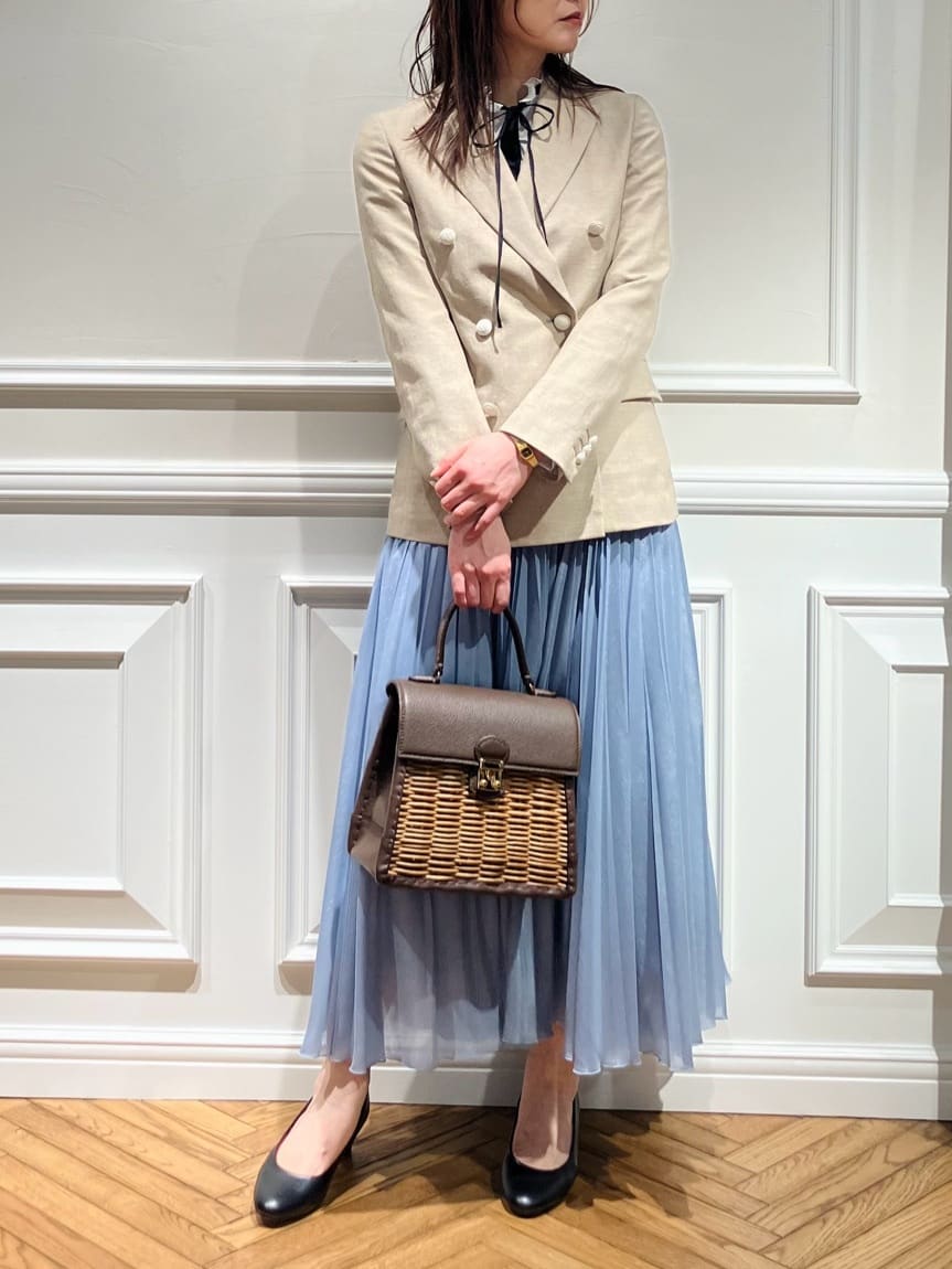 TSUKUIさんの「DRESSTERIOR｜【セットアップ可】リネンブレンドダブルブレストジャケット」を使ったコーディネート