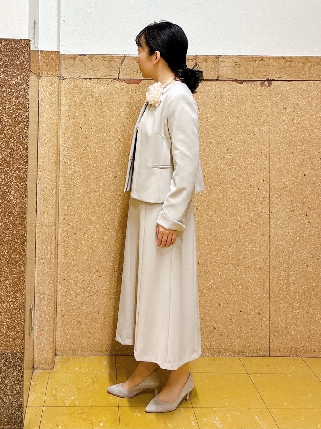 hattoriさんの「INDIVI｜【上品光沢／SETUP可能】スタイルUPワンピース」を使ったコーディネート