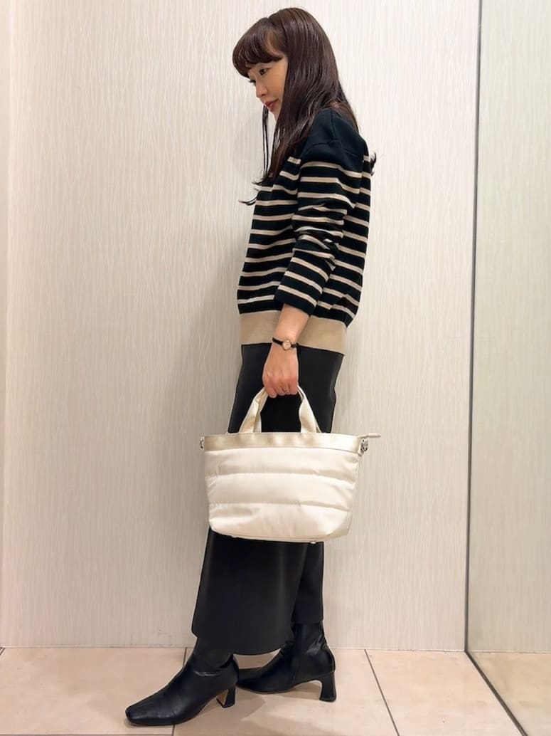 SAHOさんの「UNTITLED｜【洗える】モックネックミラノリブニット」を使ったコーディネート