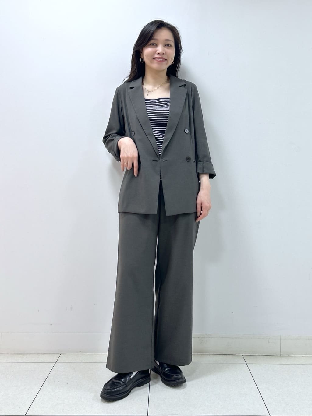 Kaiさんの「Dessin｜【セットアップ可/洗える】ダブルストレッチジャケット」を使ったコーディネート