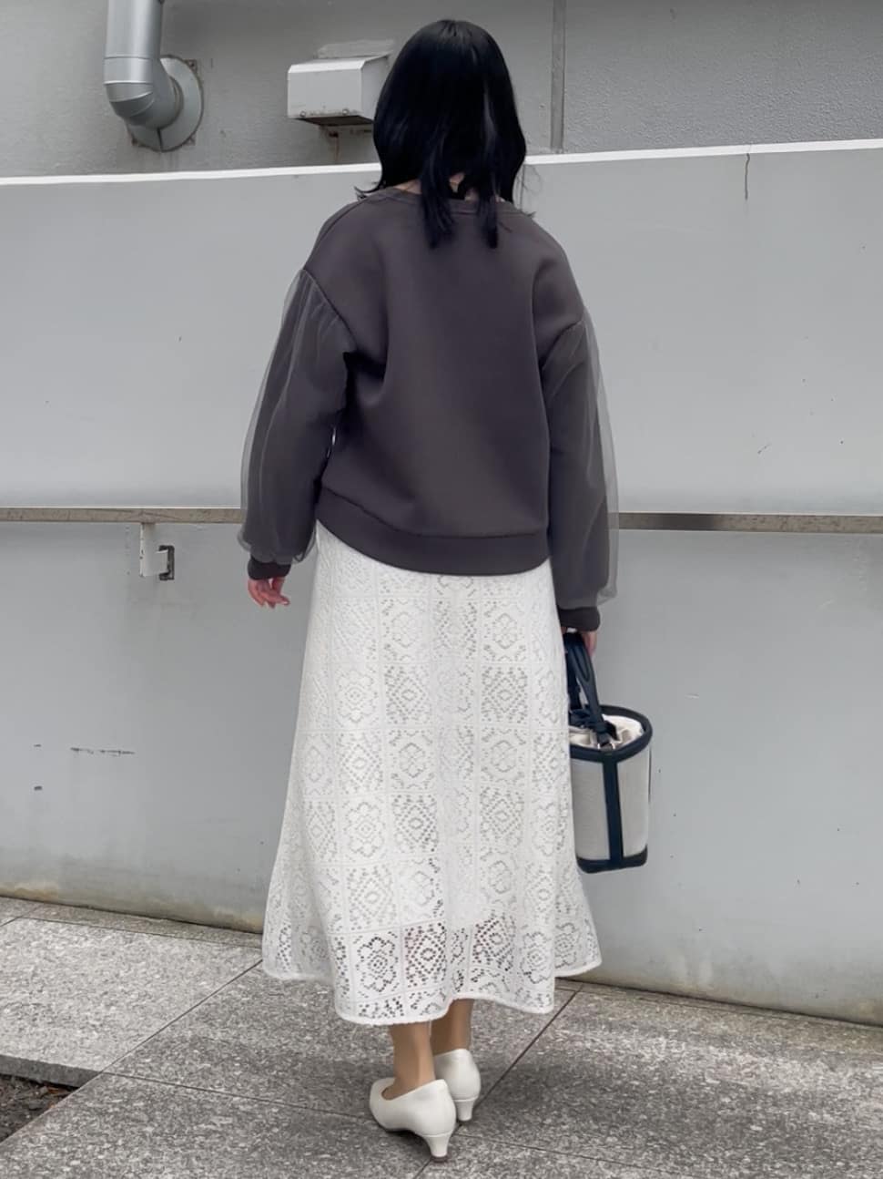 yukariさんの「Reflect｜チュールレイヤードスリーブプルオーバー」を使ったコーディネート