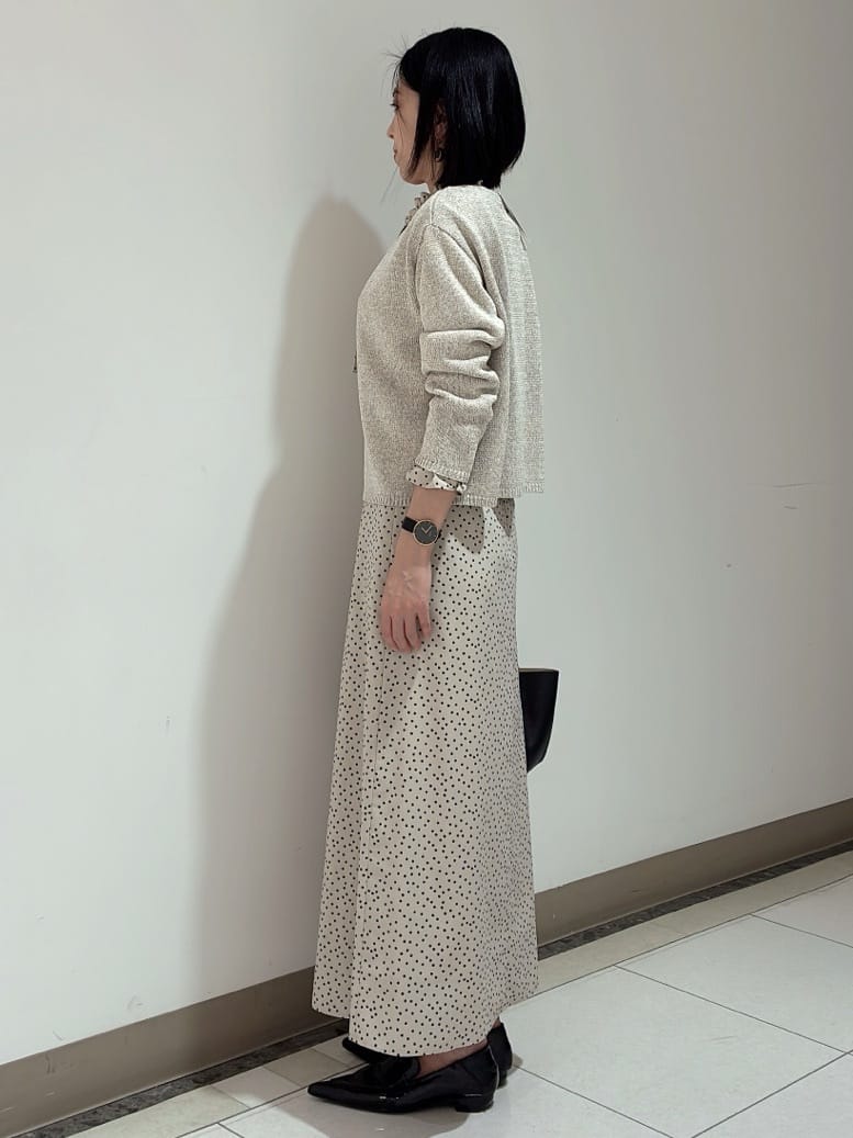 環さんの「UNTITLED｜◆【洗える/光沢感】ファンシーヤーンニット」を使ったコーディネート