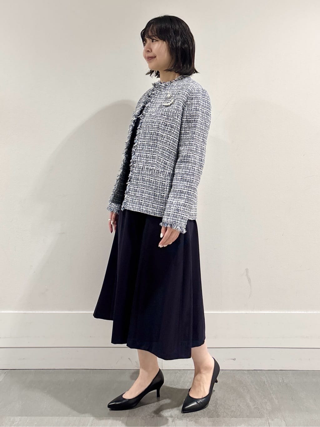 モエカさんの「UNTITLED｜【仕事着/スーツ】ファンシーツイード ジャケット」を使ったコーディネート