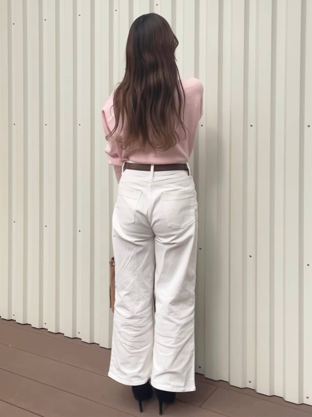 Ramuさんの「OPAQUE.CLIP｜スウェットライクニット【洗濯機OK】」を使ったコーディネート