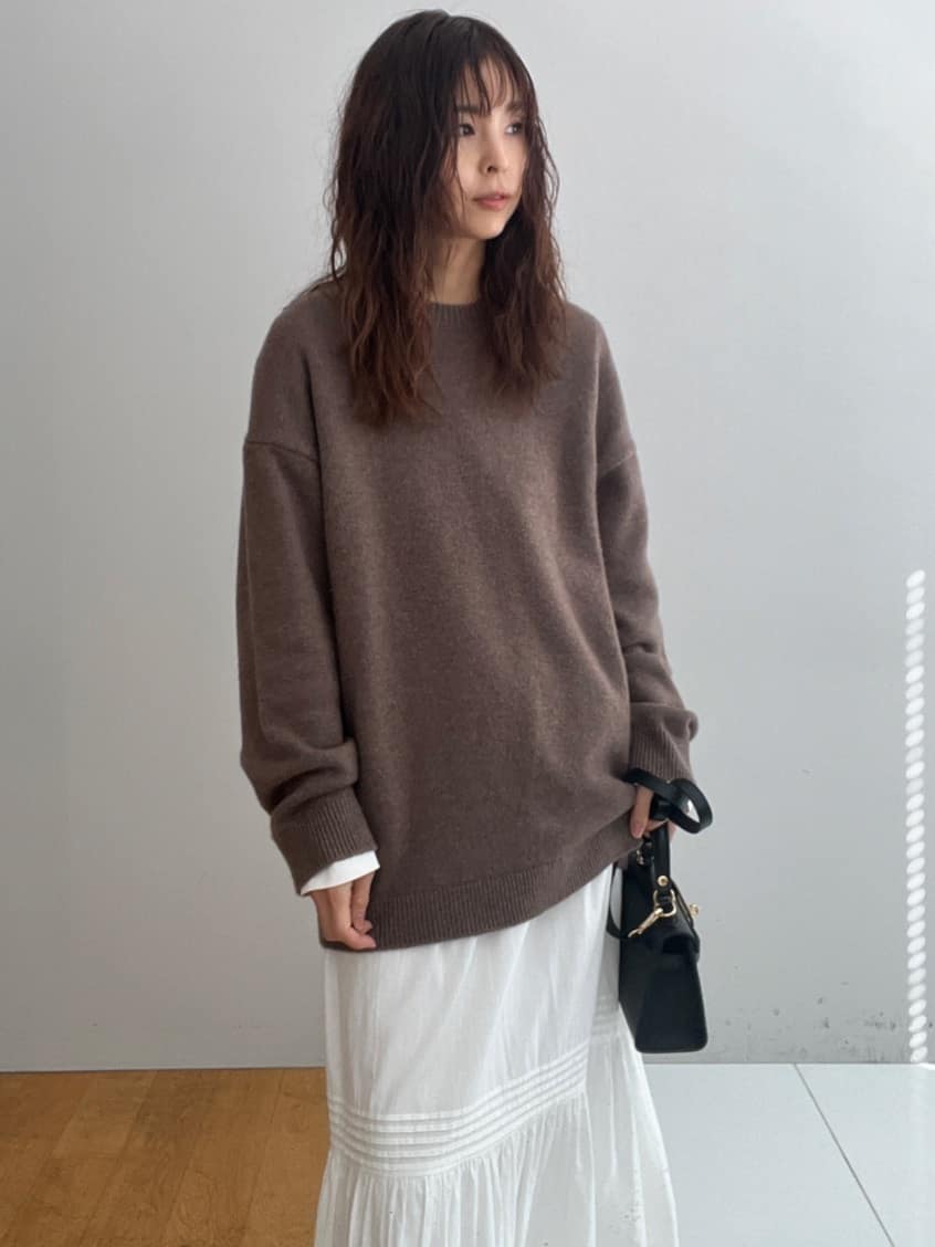 misaさんの「DRESSTERIOR｜◆【干場義雅&times;DRESSTERIOR】ウールカシミヤニット」を使ったコーディネート