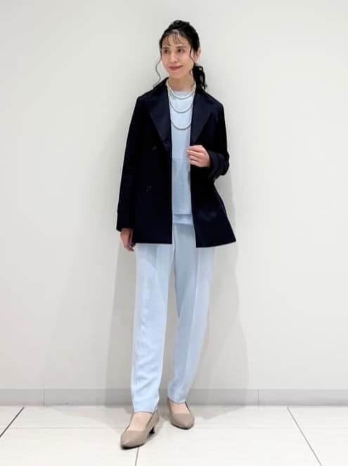 kayoさんの「INDIVI｜【花粉付着防止／撥水／UVケア】名品トレンチコート」を使ったコーディネート