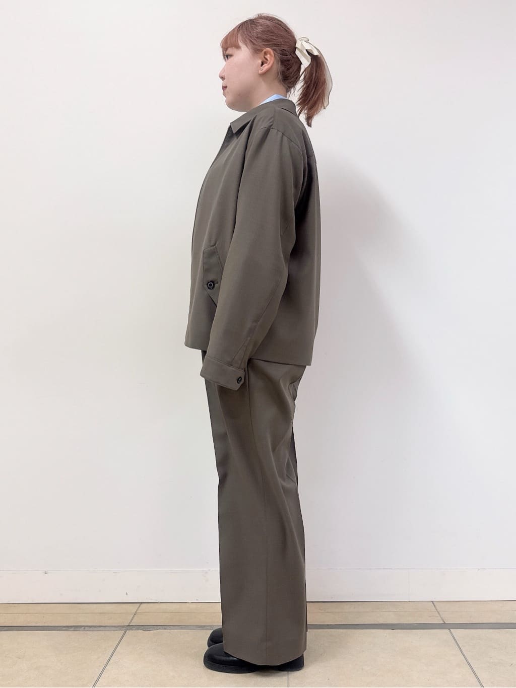 なかもとあきさんの「DRESSTERIOR｜【ウォッシャブル】ウールハリントン ジャケット」を使ったコーディネート