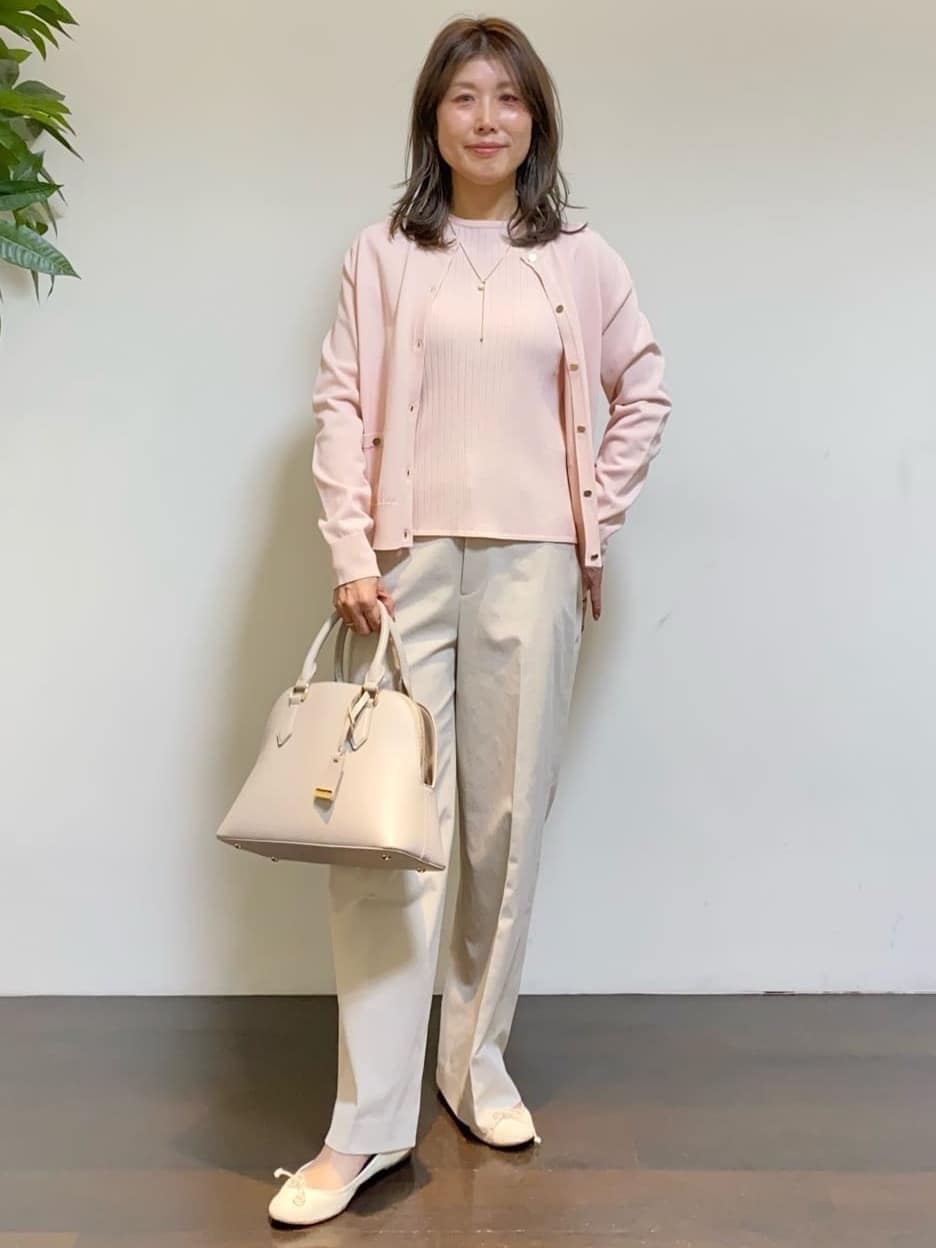tomoさんの「UNTITLED｜◆【アンサンブル可/洗える】ワイドリブニット」を使ったコーディネート