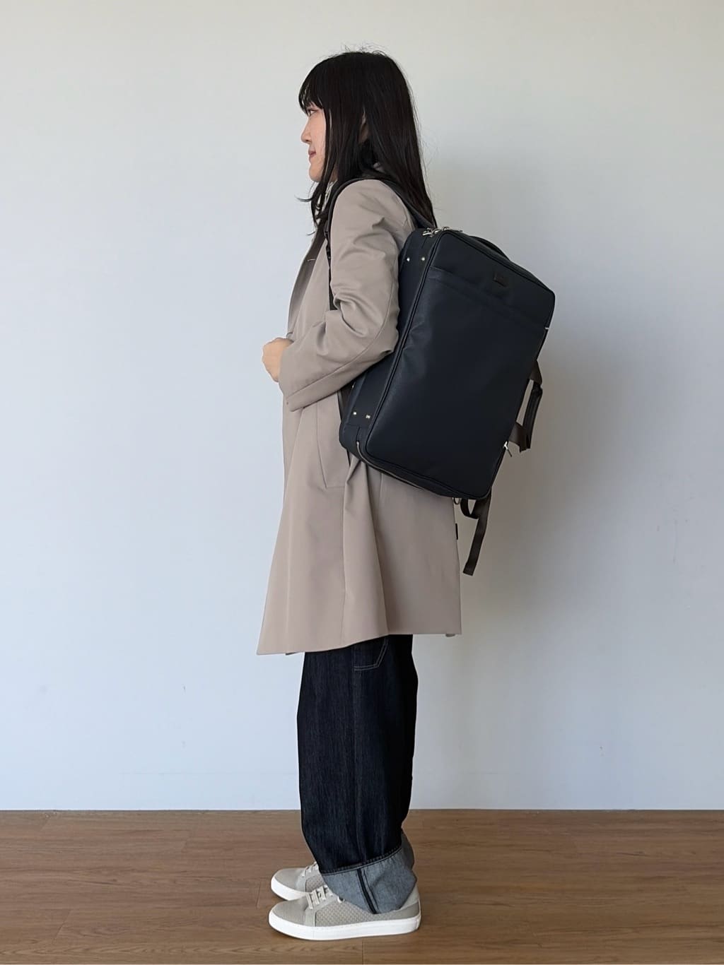 Akutagawaさんの「TAKEO KIKUCHI｜撥水ツイル スタンドカラー コート」を使ったコーディネート