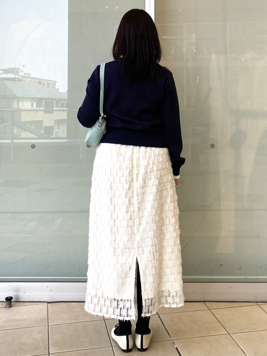 Jeanさんの「OPAQUE.CLIP｜襟フリルドッキングニット【洗濯機OK】」を使ったコーディネート