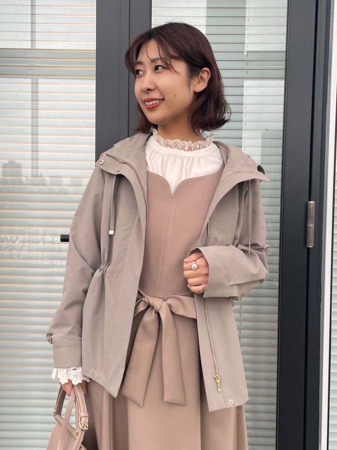 abeさんの「Couture brooch｜【洗える・ハレの日・通勤】ハートネック フレアージャンスカ」を使ったコーディネート