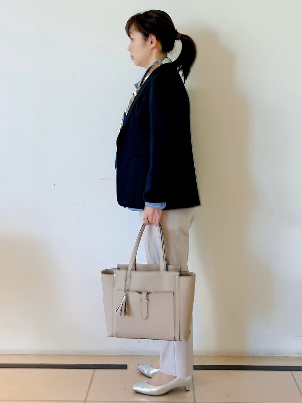 ひーさんの「Reflect｜【SS-4Lサイズ／UVカット／接触冷感】匠ジャケット／ロングテーラード」を使ったコーディネート