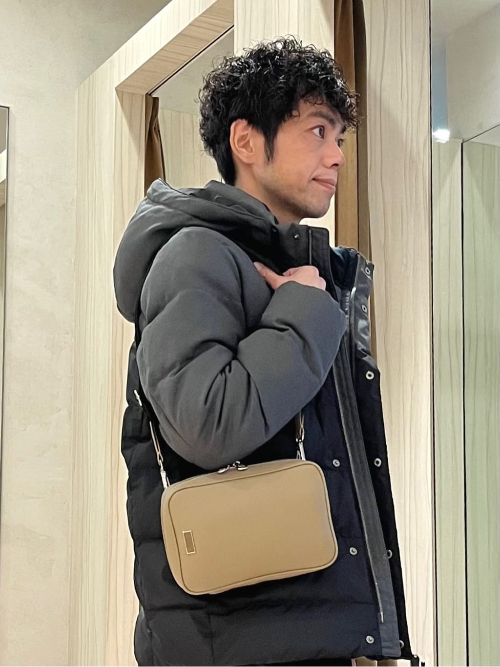 URAさんの「TAKEO KIKUCHI｜カラーコンビ ダウンブルゾン」を使ったコーディネート