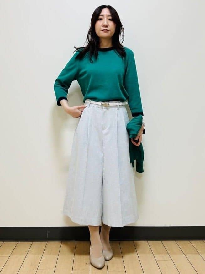 miiiさんの「Reflect｜【アンサンブル可】バイカラーニット」を使ったコーディネート