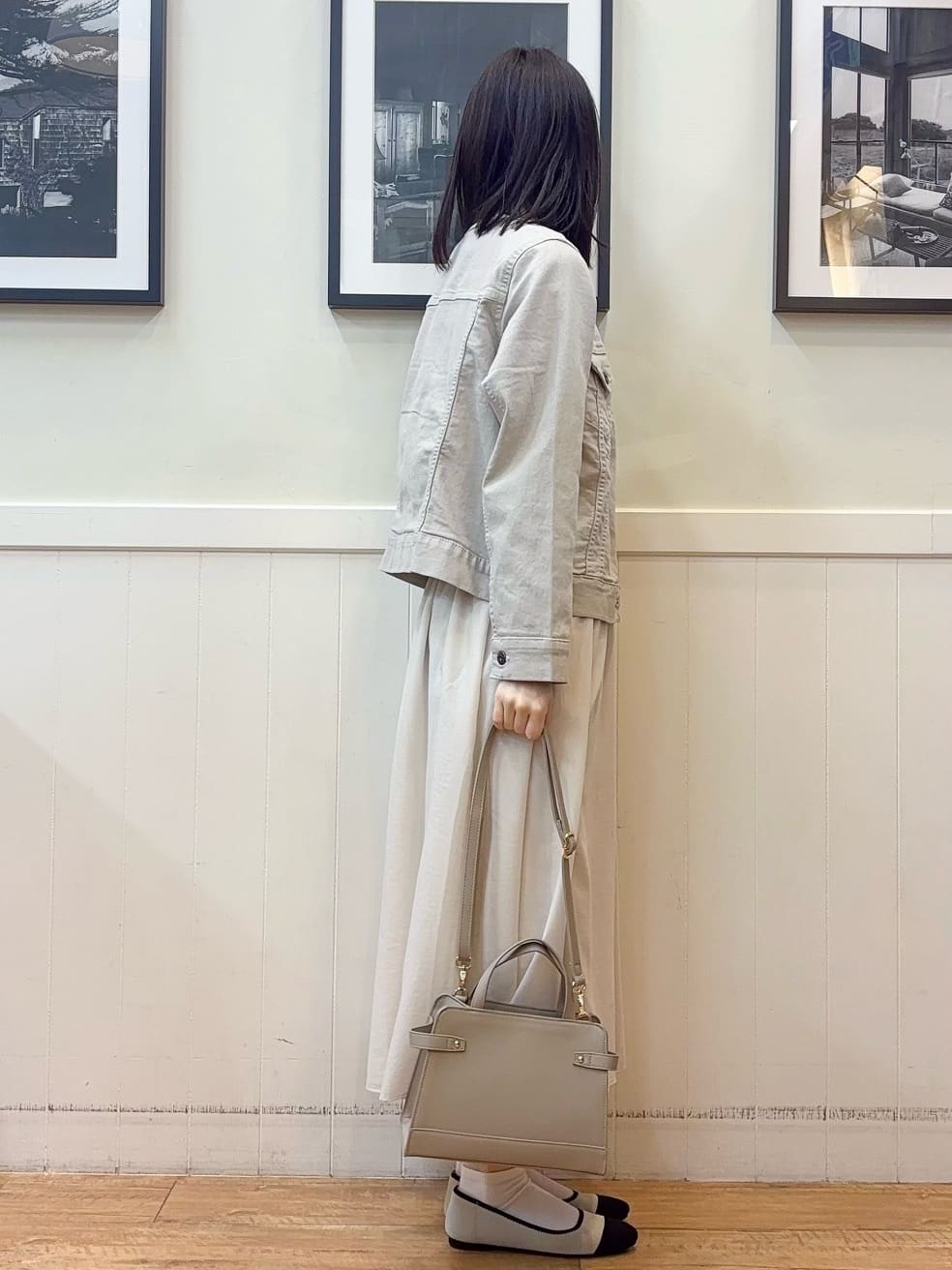 えぬさんの「SHOO･LA･RUE｜【洗濯機可/S-LL/アンサンブル可】結局、シンプル クルーネックニット」を使ったコーディネート