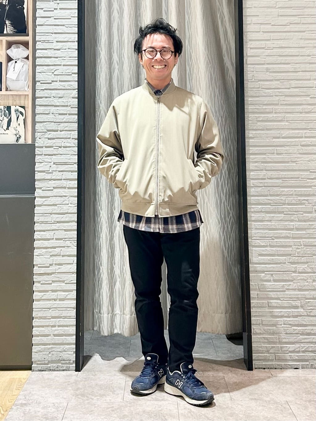 KENJI Iさんの「THE SHOP TK｜FLEX LINE ストレッチリブブルゾン　ストレッチ/防シワ/マシンウォッシャブル/セットアップ可」を使ったコーディネート
