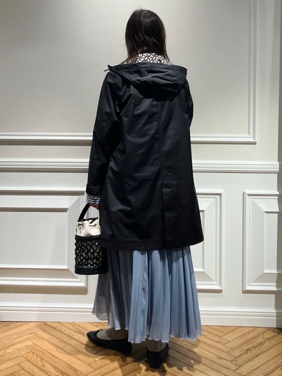TSUKUIさんの「DRESSTERIOR｜【ウォッシャブル/撥水素材】撥水フーテッドツイルコート」を使ったコーディネート