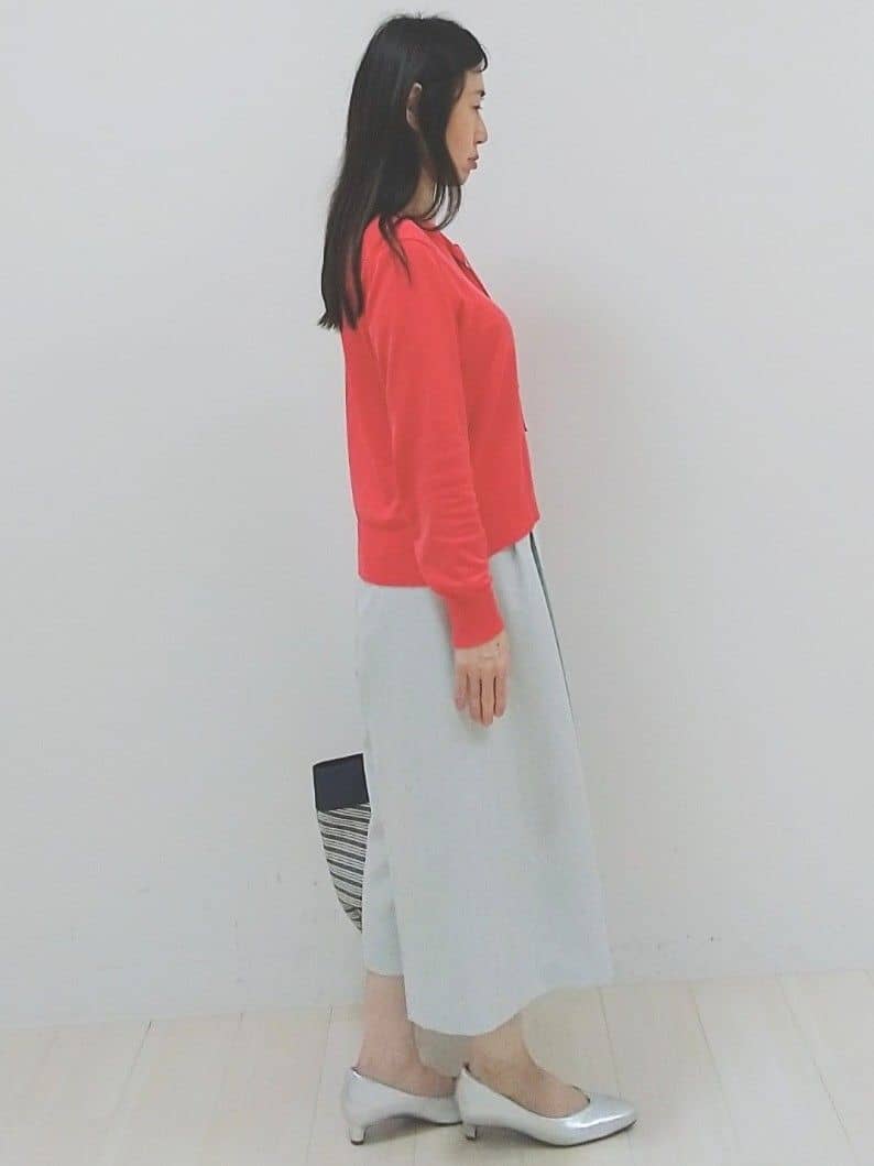SANAさんの「Reflect｜リネンライクワイドミディパンツ」を使ったコーディネート