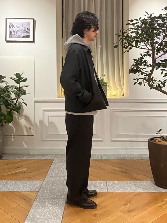 junyaさんの「DRESSTERIOR｜【ウォッシャブル】ウールハリントン ジャケット」を使ったコーディネート