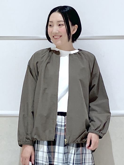 eriko さんの「Dessin｜【洗える】コットンナイロンバルーンヘムブルゾン」を使ったコーディネート