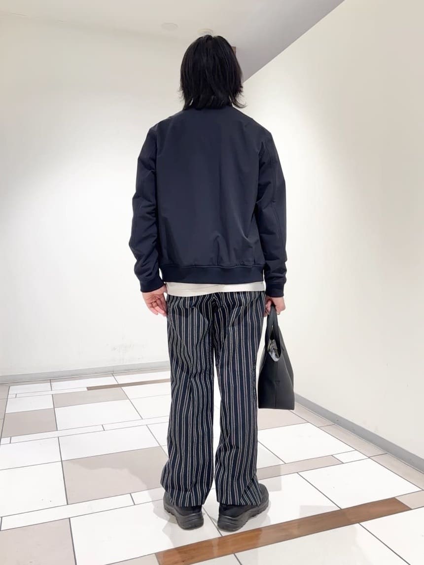 及川さんの「TAKEO KIKUCHI｜スタンドカラー ショート リブ ブルゾン」を使ったコーディネート