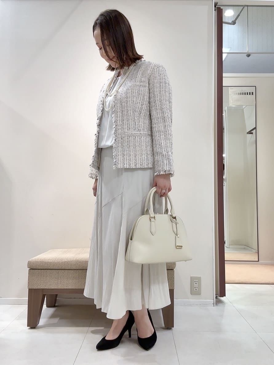 YUIさんの「UNTITLED｜【仕事着/スーツ】ファンシーツイード ジャケット」を使ったコーディネート