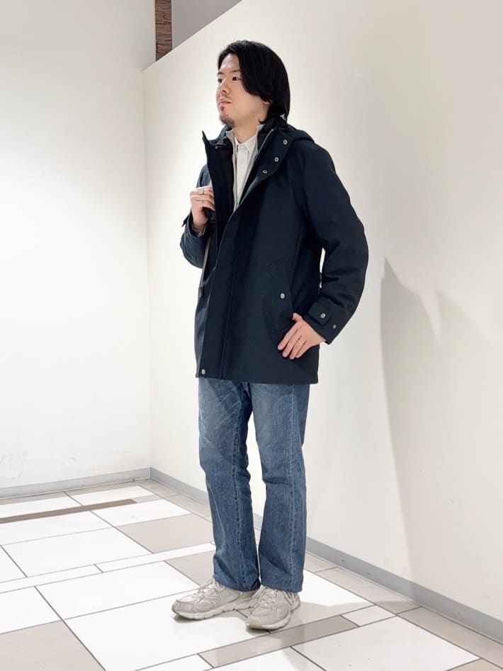 及川さんの「TAKEO KIKUCHI｜【3WAY】ドビー ダウンライナー付ブルゾン」を使ったコーディネート