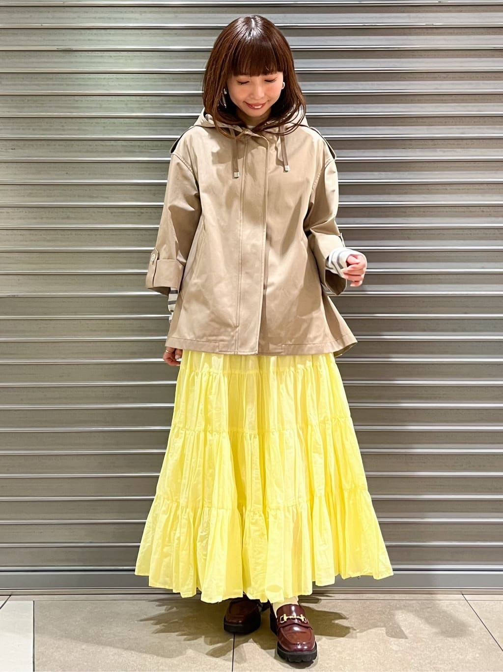 じゅんさんの「DRESSTERIOR｜【ウォッシャブル/撥水素材】Ａライン ショートモッズコート」を使ったコーディネート
